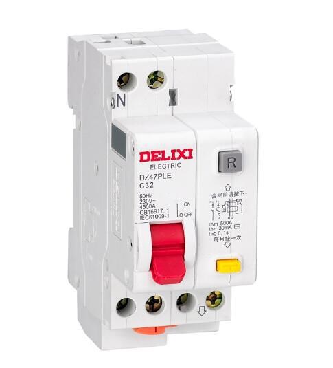 德力西漏電保護(hù)器  DZ47PLE-1P -6A10A16A20A232A40A50A63A