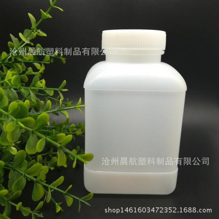 【廠家直銷】方形試劑瓶500ml 方形塑料瓶 粉劑瓶 方瓶取樣瓶現(xiàn)貨