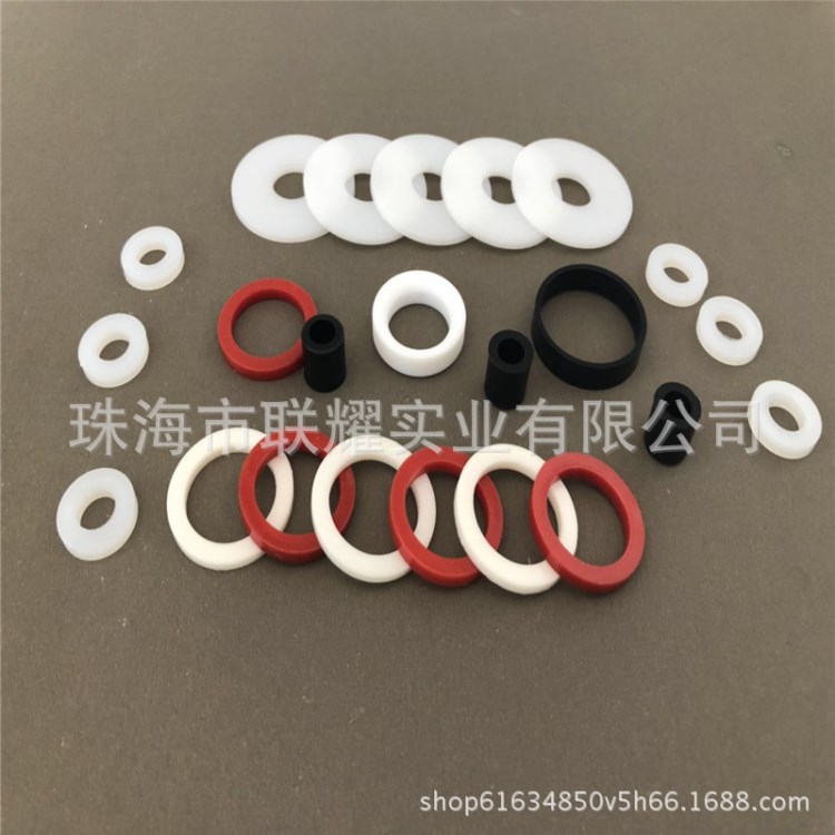 工廠提供 耐磨耐高溫PVC塑料墊片 絕緣尼龍墊片 塑料直通柱