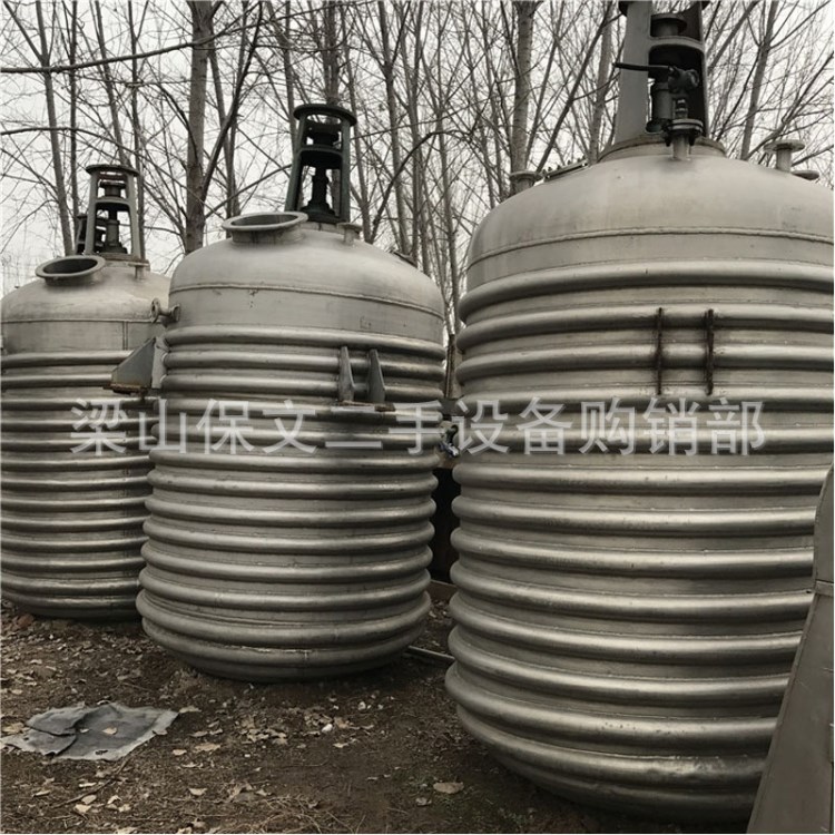 二手搪瓷反應(yīng)釜二手五立方反應(yīng)釜價格 二手電加熱反應(yīng)釜廠家直售