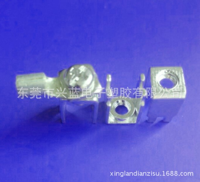 PC板焊接端子 PCB-41壓鉚焊接端子 紫銅端子 大電流接線端子 M5接