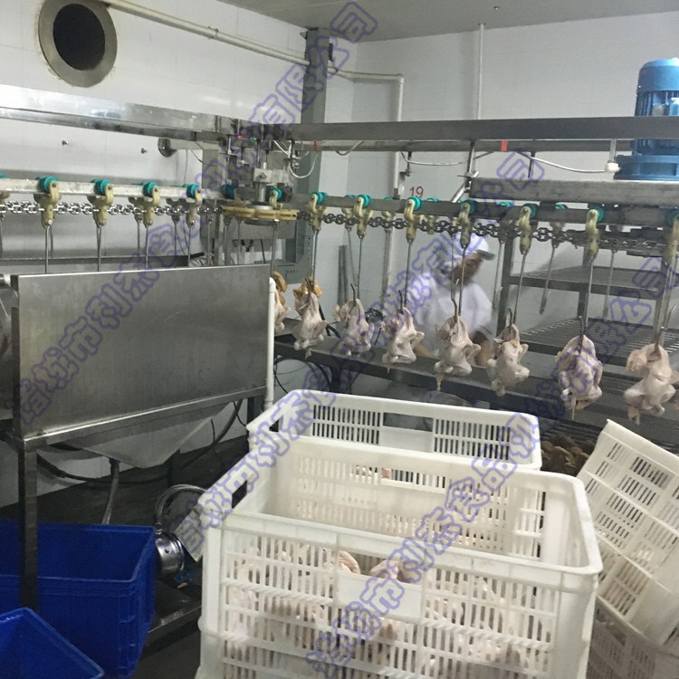 全自動炸雞流水線/利杰電加熱懸掛式扒雞油炸流水線廠家生產(chǎn)