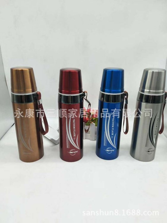 庫存清倉處理子彈頭不銹鋼保溫杯750ml鋼吊真空保溫水杯 包郵