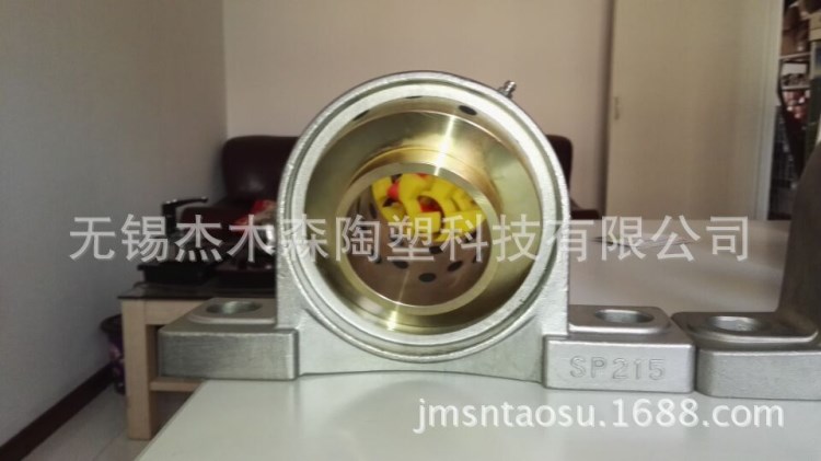 304不銹鋼軸承座SUCP215定做非標石墨外球面無油自潤滑滑套軸承