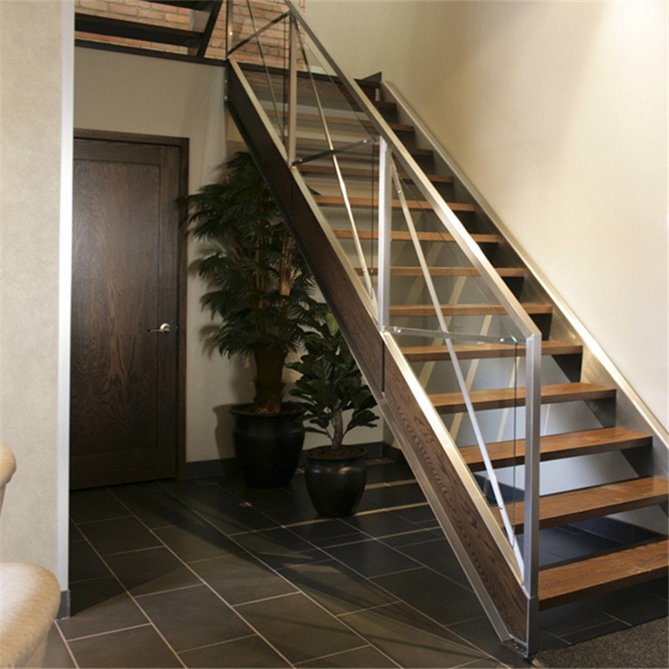 代理 定制的精美裝修量室內直梯，不銹鋼護欄樓梯