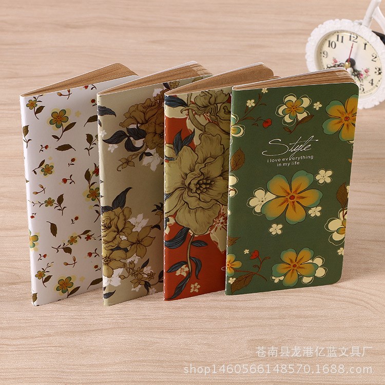 淘寶贈品 復古牛皮紙筆記本 韓版維多利亞車線記事本  小本子