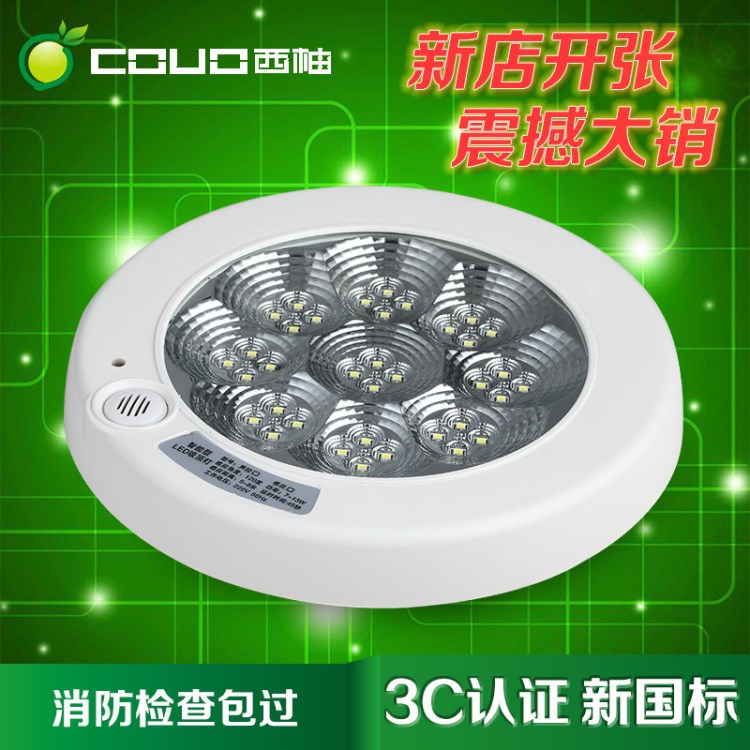 西柚LED人體感應燈聲光控玄關過道樓道樓梯圓形吸頂燈物業專用