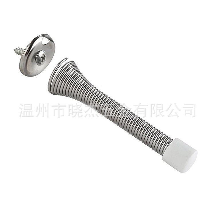 外貿(mào)出口跨境貨源Spring Door Stop 鐵質(zhì)彈簧門擋門碰門吸門頂