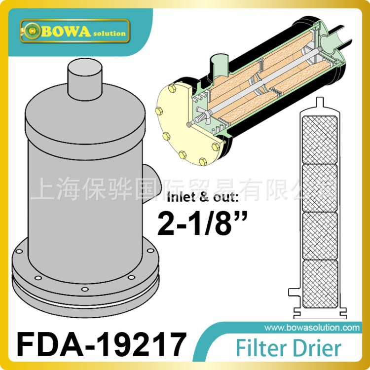 FDA19217干燥過濾桶適用于大型溫控系統和高光模溫機