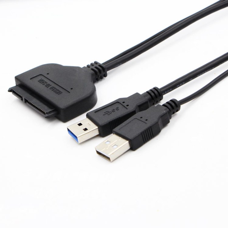 廠家批發(fā)sata轉(zhuǎn)usb3.0轉(zhuǎn)接線2.5寸串口硬盤SATA7+15p連接易驅(qū)線