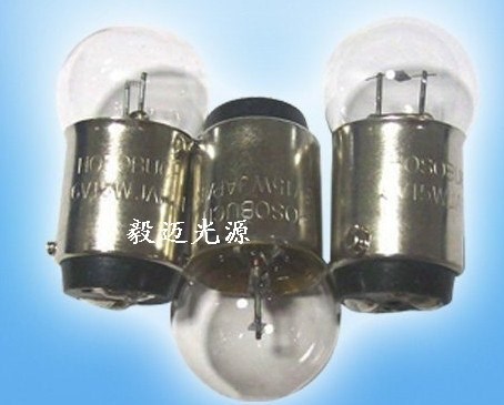 日本HOSOBUCHI燈泡OP2128 6V15W雙觸點(diǎn)卡口燈泡