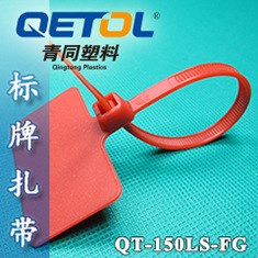 供應(yīng)一次性標(biāo)牌塑料扎帶 QT-150LS-FG扎帶 防拆帶牌尼龍?jiān)鷰?
                                                         style=