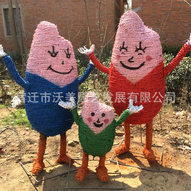 稻草人工藝品   商業景點農耕區布景擺件 稻草工藝品定制