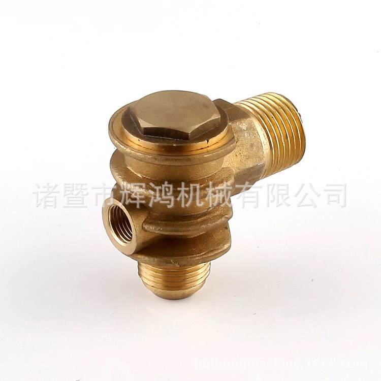 全銅散熱片單向閥無(wú)油機(jī)壓縮機(jī)活塞機(jī)小泵頭止回閥