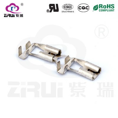 溫州紫瑞電子供應6.3-旗型B  環保連帶端子   SGS CQC 可定制