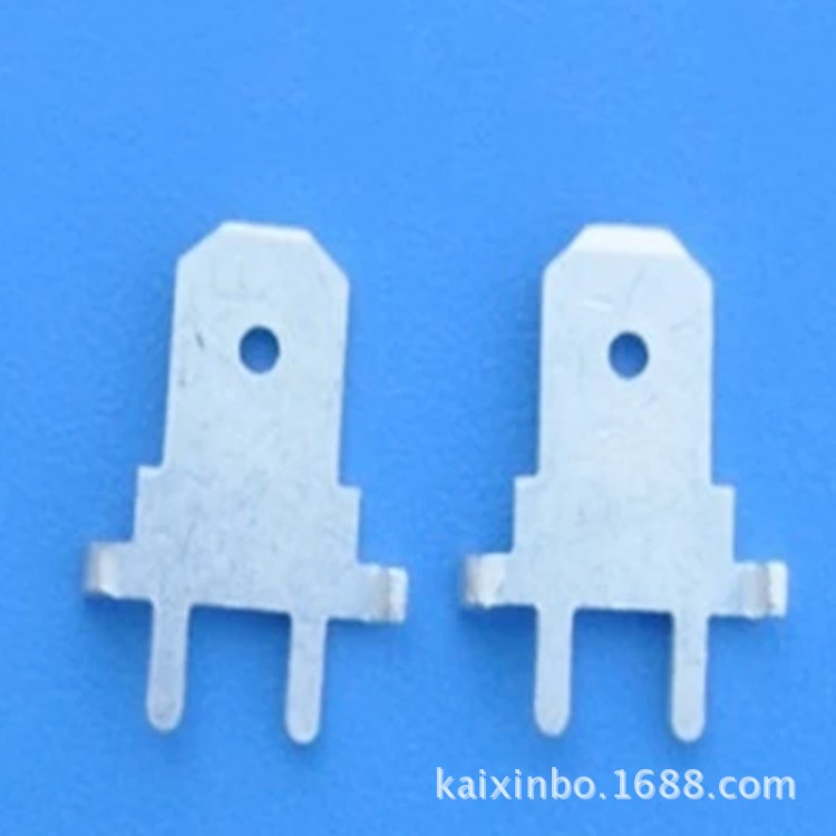 250公插片-6 6.3防倒插片 固定接線端子 PCB焊接插片 線路板插片