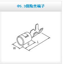 供應JAM連接器&Phi;5.3保險絲端子353802 jam端子