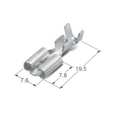 库存连接器KET ST730057-2端子250直形系列 电子接插件