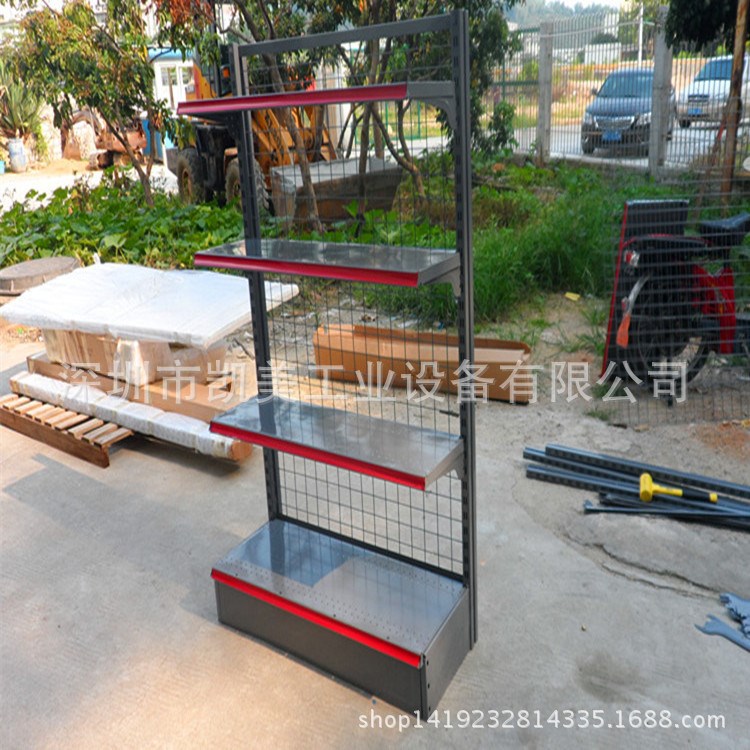 深圳貨架廠背網單面超市貨架玩具店商場貨架批發