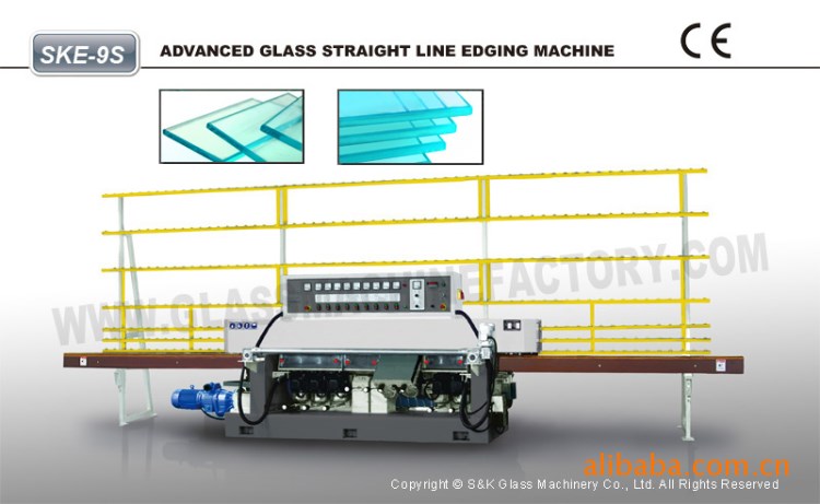 玻璃直线磨边机  玻璃磨斜边机  玻璃加工机械