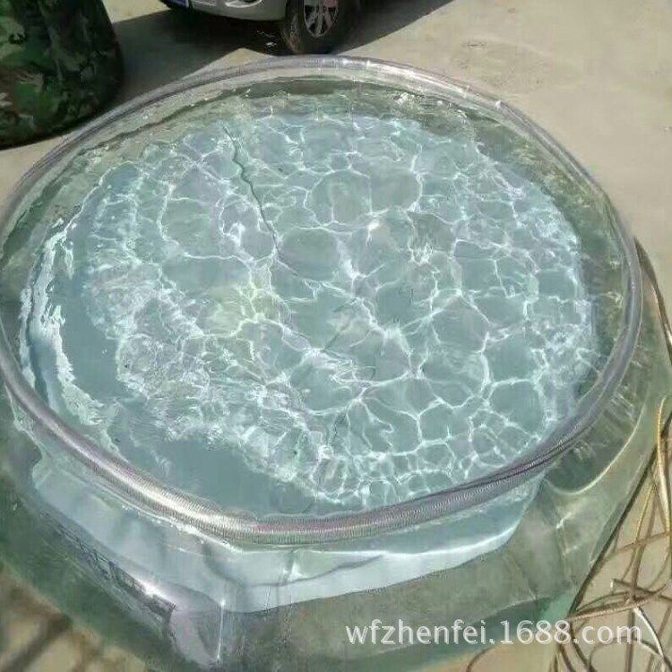 移動折疊魚池  水晶透明魚池加工定制 耐腐蝕質量