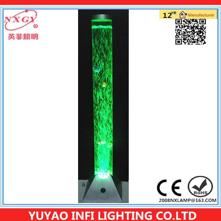 廠家直供落地式水柱塑料泡泡魚燈