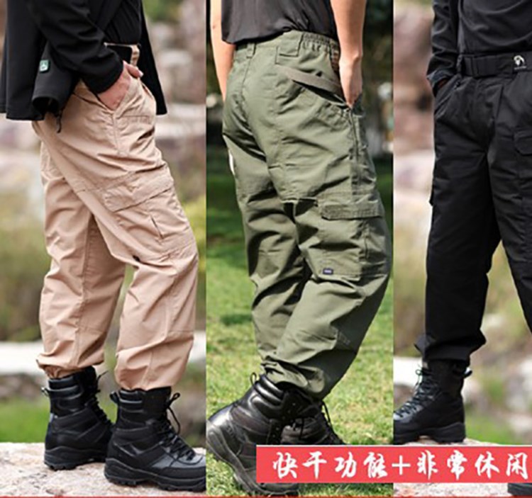 戶外休閑軍迷服飾防刮耐磨軍褲寬松款作訓(xùn)褲長褲多口袋功能戰(zhàn)術(shù)褲