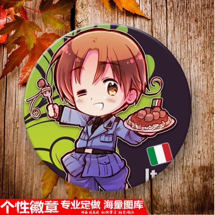 黑塔利亞徽章 APH/HWS 二次元周邊 海量圖庫 來圖定制 廠家直銷
