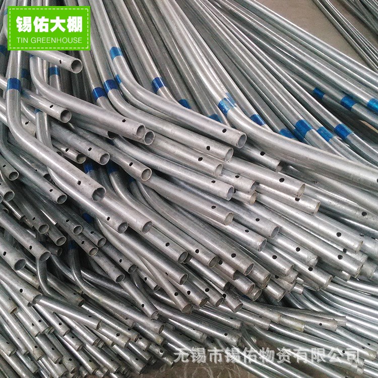 廠家直銷新型熱鍍鋅溫室大棚骨架 農用蔬菜種植大棚骨架產地貨源