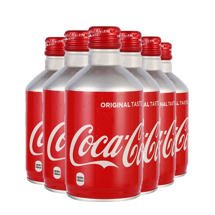 日本原裝碳酸飲料批發(fā)可口可樂COCACOLA瓶裝子彈頭形狀300ml