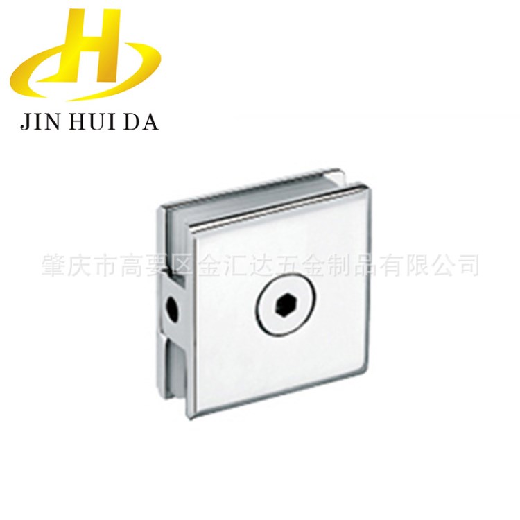 廠家直銷 不銹鋼0度固定玻璃夾 淋浴房配件 玻璃門夾 KM-711