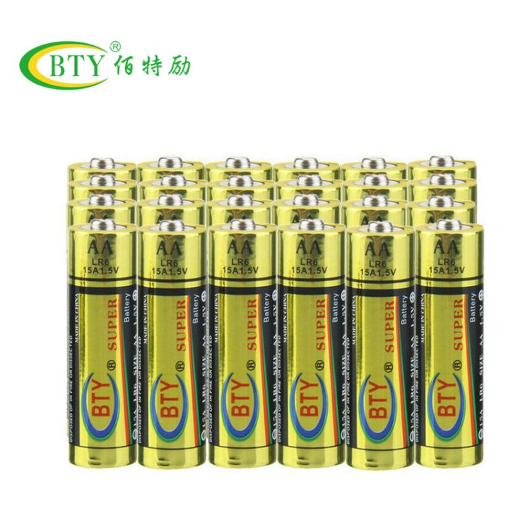 BTY-AA5號(hào)-AAA7號(hào)P型碳性干電池 一次性綠色環(huán)保鬧鐘玩具電池批發(fā)