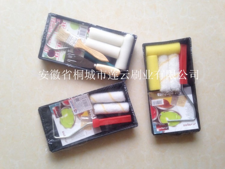 安徽廠家供應(yīng)4寸工具托盤 油漆工具套裝 滾筒刷套裝