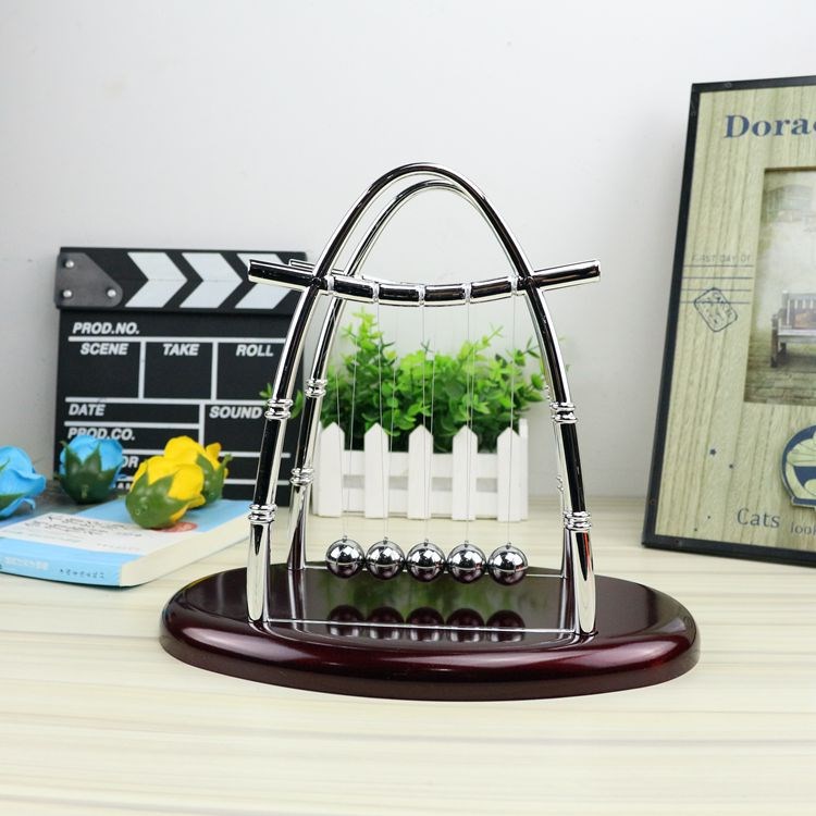 大號橢圓牛頓撞球 創意趣味擺球家居桌面工藝裝飾擺件禮品貨源