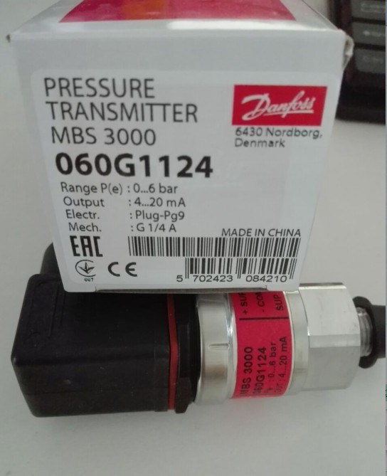 danfoss丹佛斯MBS3000 0-6bar壓力變送器傳感器丹弗斯060G1124
