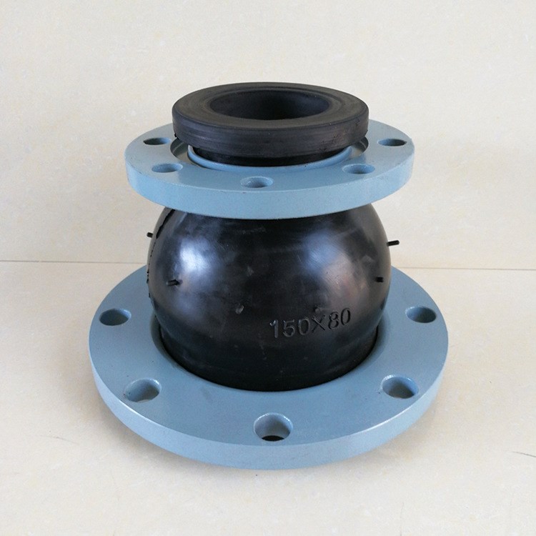 廠家直銷單球異徑橡膠接頭DN150&times;300變徑橡膠接頭橡膠管道減震器