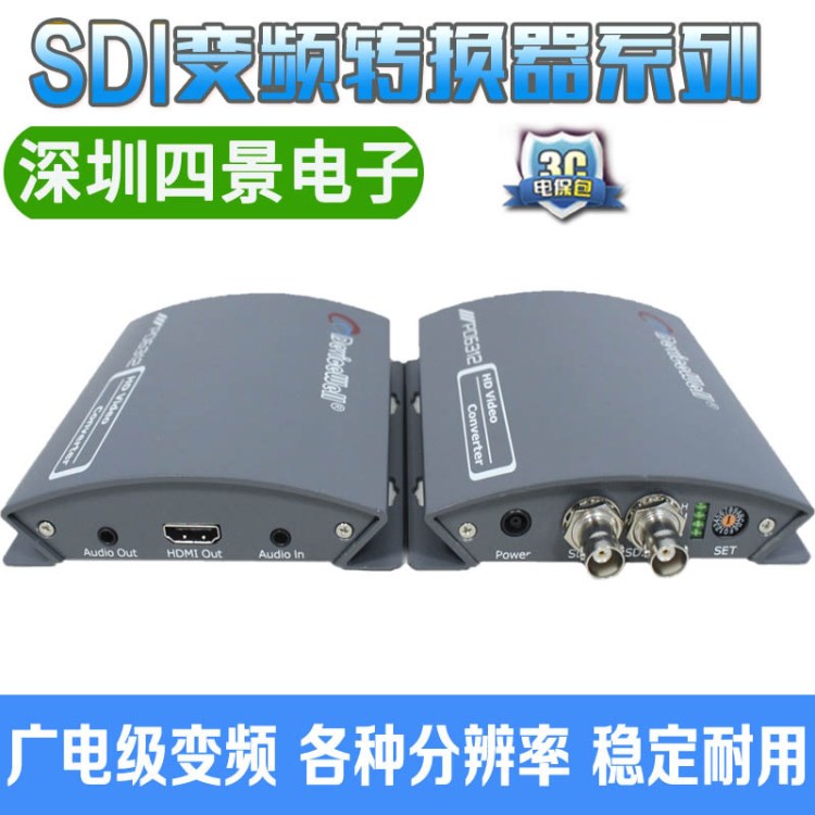 廣電級標準 SDI轉HDMI轉換器 SDI轉HDMI 自適應各種分辨率 帶變頻