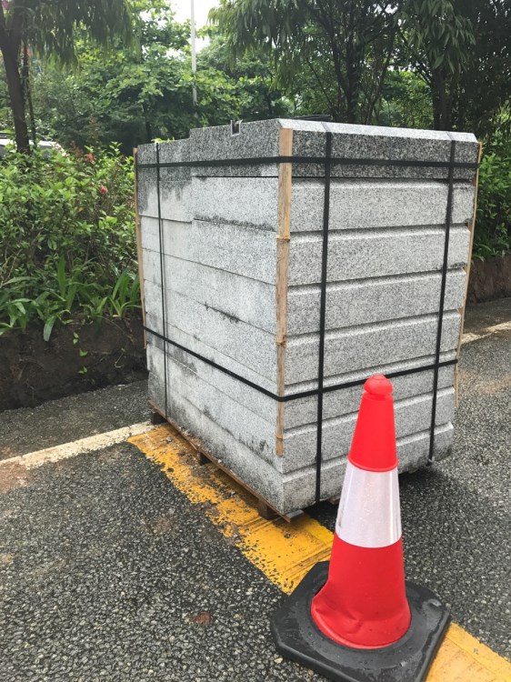 大理石花崗石立緣石平緣石立道牙平道牙路沿石平沿石車止石芝麻白