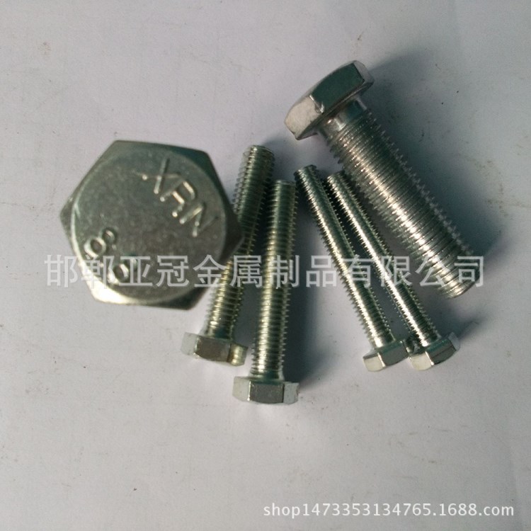 亞冠直銷 六角國標(biāo)螺栓 高強(qiáng)六角螺栓 國標(biāo)螺栓 配套螺母