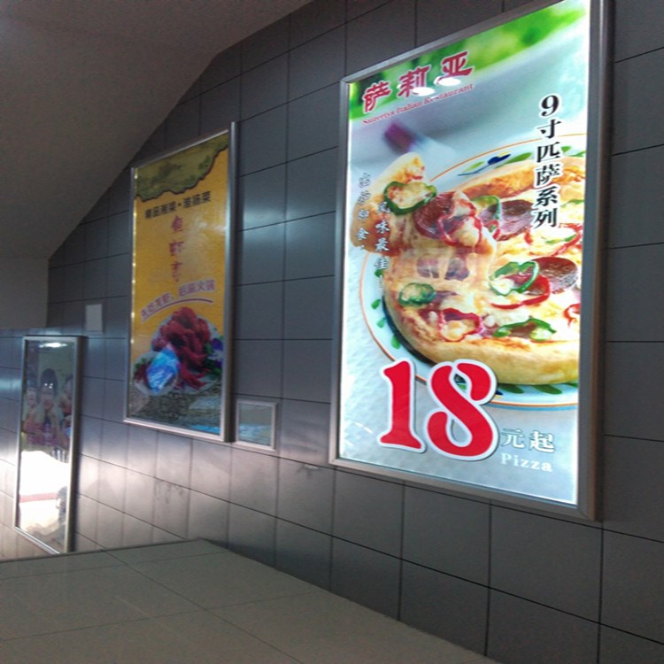 廠家批發商場電梯口單面LED超薄廣告燈箱 鋁合金型材 可訂制尺寸