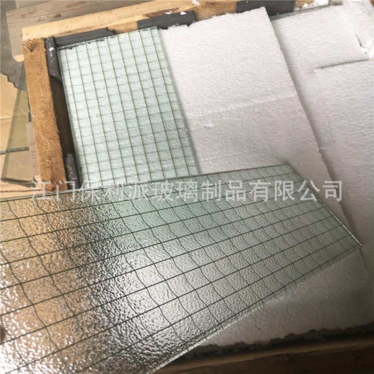 夾絲鋼化玻璃 防火防盜玻璃 走火通道門專用玻璃