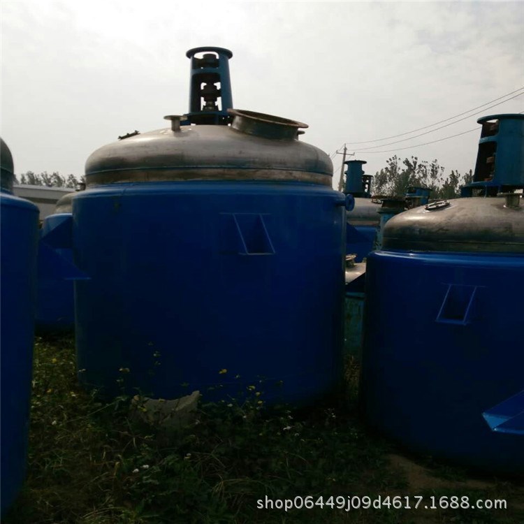 轉讓二手5噸不銹鋼反應釜 10噸搪瓷反應釜 電加熱反應釜九成新