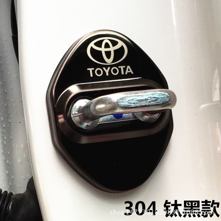 豐田卡羅拉新RAV4漢蘭達威馳雷凌門鎖扣汽車裝飾車內(nèi)用品改裝配件