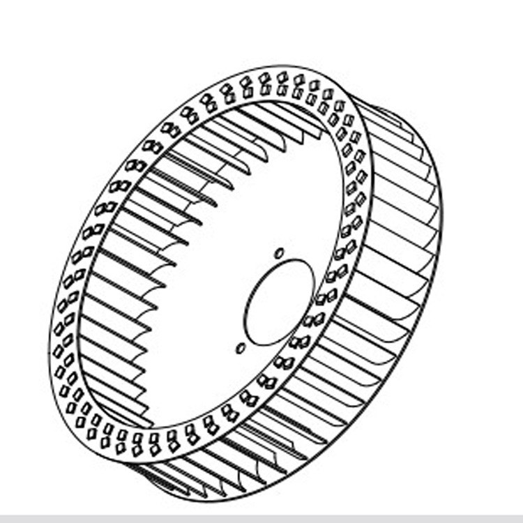 風(fēng)輪廠家 廚房排油煙離心風(fēng)機(jī)葉輪 型號(hào)  來圖訂做單進(jìn)風(fēng)風(fēng)輪