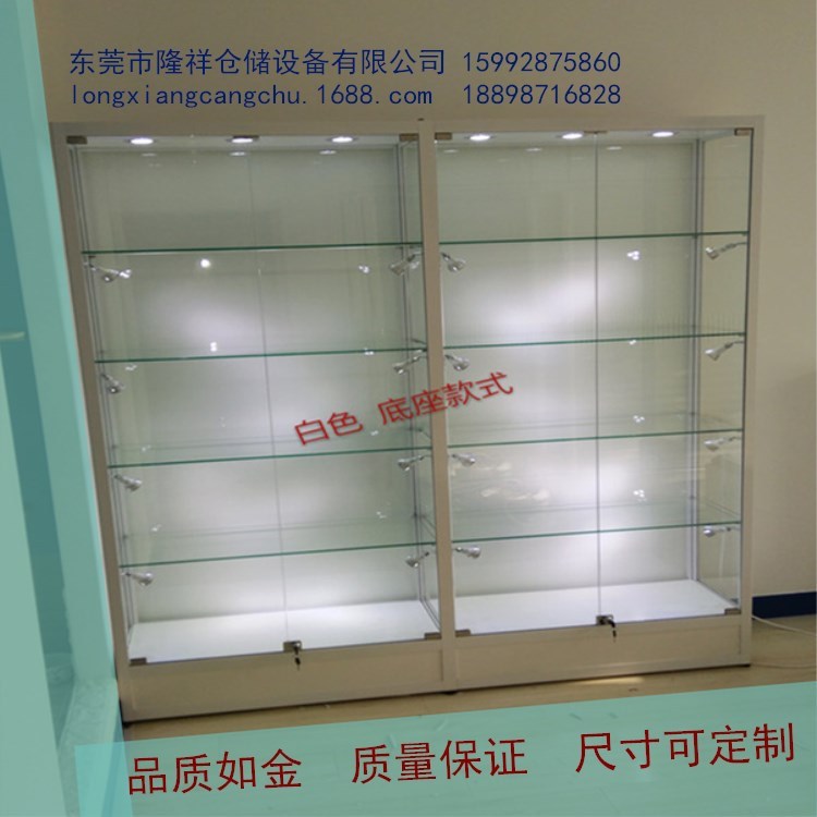 樣品化妝品展示柜禮品玻璃展柜珠寶模型展示架精品貨架 定制展柜