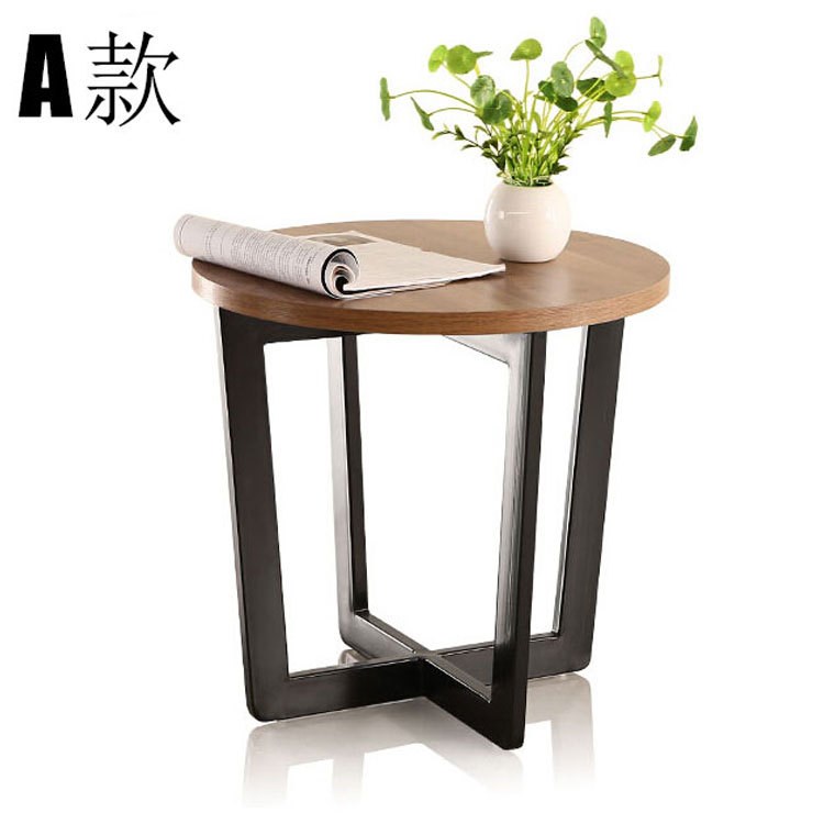 現(xiàn)代簡約小戶型客廳圓形茶幾沙發(fā)邊電話桌陽臺休閑茶桌廠家直銷