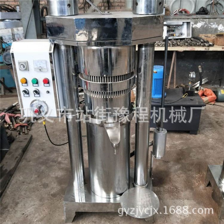 豫程大型花生榨油機 商用螺旋不銹鋼榨油機 廣西油茶籽立式榨油機