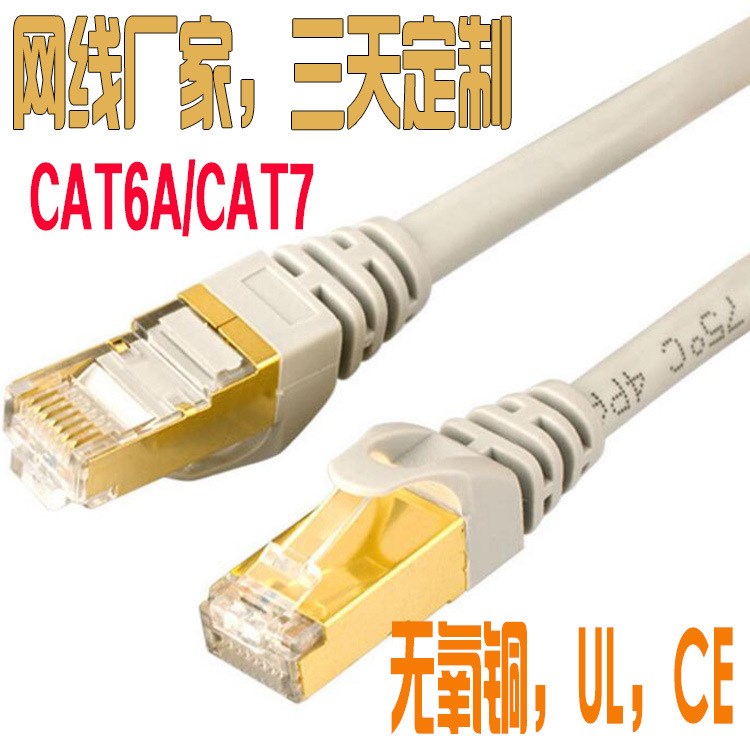 CAT6A超六類非屏蔽網線 低煙無鹵監(jiān)控rj45網線 千兆 超六類雙屏蔽