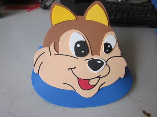 eva新款松鼠头饰动物帽子面具松鼠头饰帽子批发