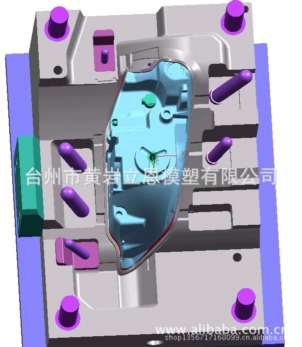 汽车前大灯灯罩模具 塑料精密车灯模具 电动车车灯模具